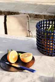 Ceramic Basket - Blue in Various Sizes by Ferm Living