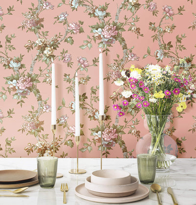 product image for Ramo Edra Pink Wallpaper from Cottage Chic Collection by Galerie Wallcoverings 10