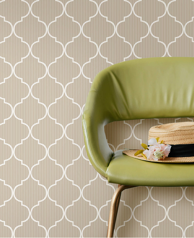 media image for Cancello Green Beige Wallpaper from Cottage Chic Collection by Galerie Wallcoverings 248