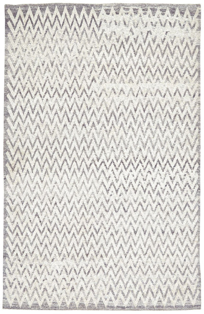 product image of Ainsley Hand Knotted Gray and Ivory Rug by BD Fine Flatshot Image 1 538