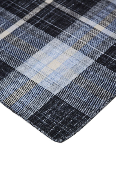 product image for Jens Hand Woven Black and Blue Rug by BD Fine Corner Image 1 86