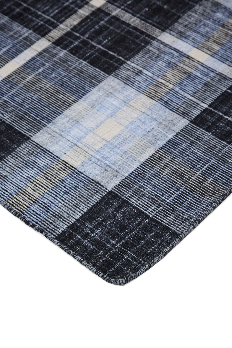 media image for Jens Hand Woven Black and Blue Rug by BD Fine Corner Image 1 279