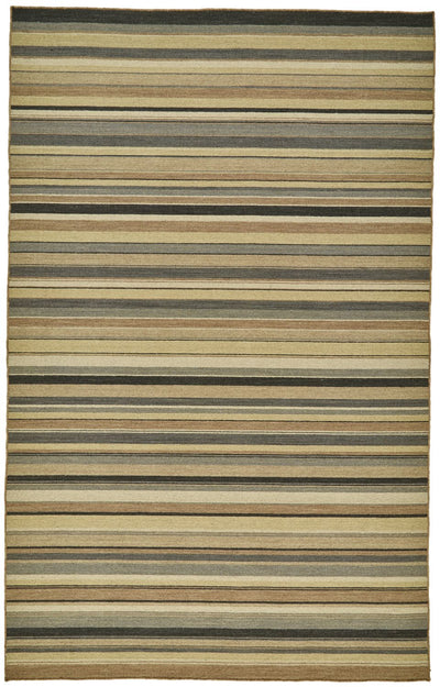 product image of Naida Flatweave Gold and Gray Rug by BD Fine Flatshot Image 1 55