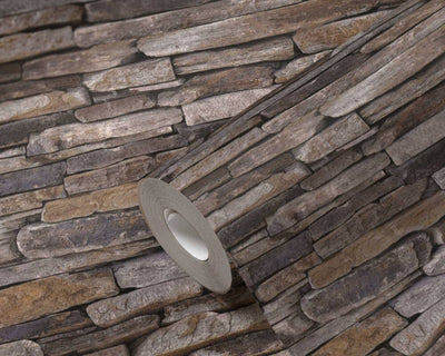 product image for Flat Stone Wallpaper in Beige/Brown/Yellow 33