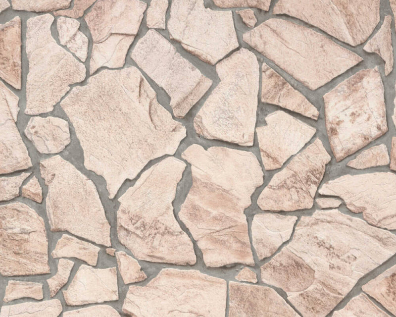 media image for Stone Abstract Wallpaper in Beige/Grey 266