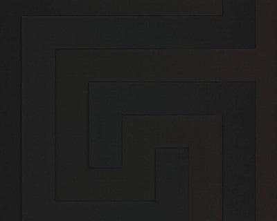 product image for Geometric Textured Wallpaper in Black by Versace Home 26