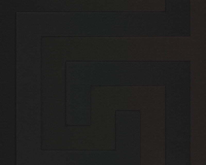 media image for Geometric Textured Wallpaper in Black by Versace Home 293