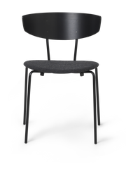 Herman Chair Upholstered in Black/Dark Grey by Ferm Living