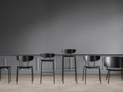 Herman Chair Upholstered in Black/Dark Grey by Ferm Living