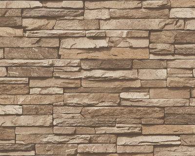 product image of Flat Stone Wallpaper in Beige/Brown 569