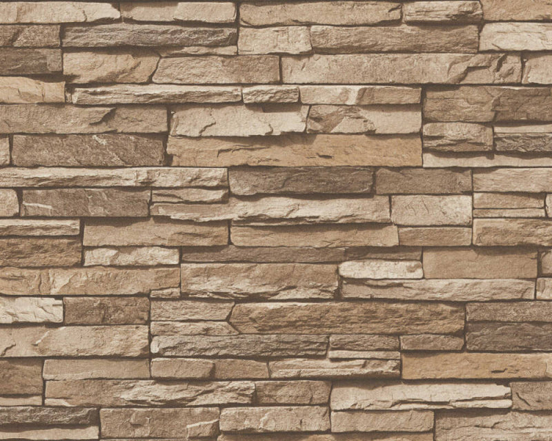 media image for Flat Stone Wallpaper in Beige/Brown 26
