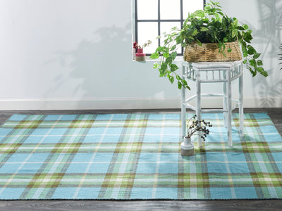 product image for Jens Hand Woven Blue and Green Rug by BD Fine Roomscene Image 1 27