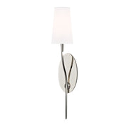 rutland 1 light wall sconce white shade design by hudson valley 2
