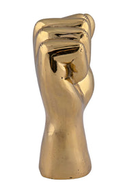 the solidarity fist sculpture in brass design by noir 2