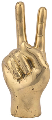 peace sign sculpture in various finishes design by noir 1