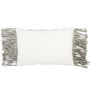 Cilo Textured Pillow in Light Gray & Ivory by Jaipur Living