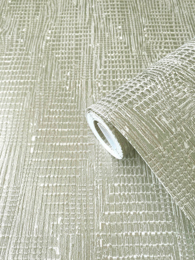 product image for Loose Weave Wallpaper in Silver/Grey 12