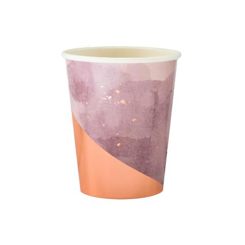 media image for amethyst light purple watercolor paper cups 1 21