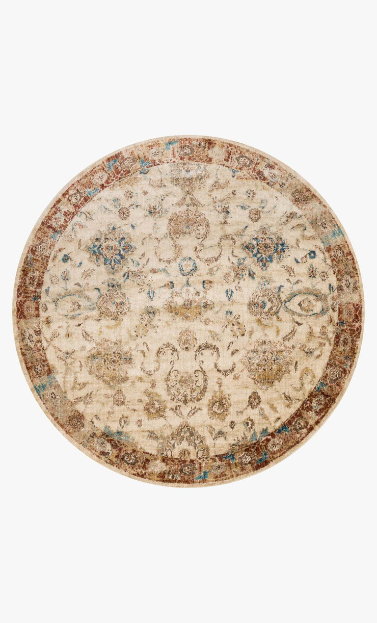 Anastasia Rug in Ivory & Rust design by Loloi