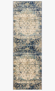 Anastasia Rug in Blue & Ivory design by Loloi