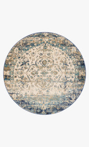 Anastasia Rug in Blue & Ivory design by Loloi