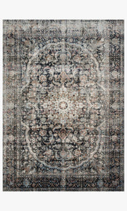 Anastasia Rug in Charcoal & Sunset design by Loloi