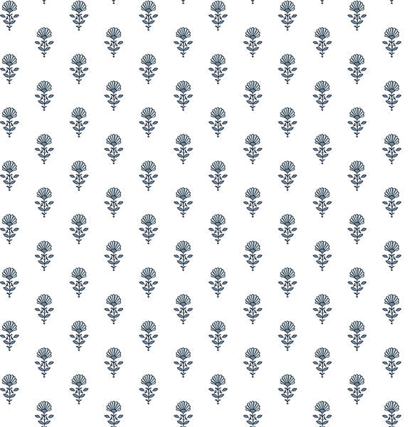 media image for Libby Blue Heather Mini Floral Wallpaper 251