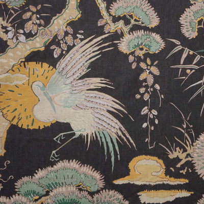 product image for Atrium Fabric in Black/Brown/Mustard 64