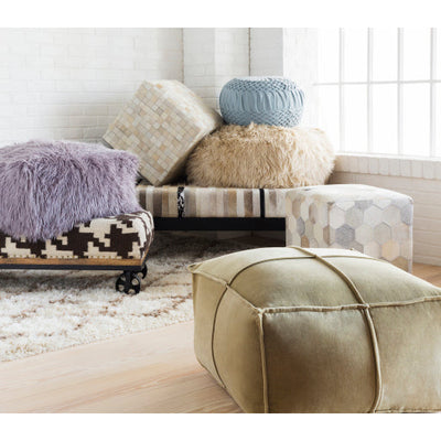 product image for Alana Wool Pouf in Various Colors Roomscene Image 24