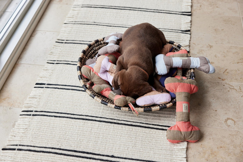 media image for ashi dog toy cherry red taupe 6 294