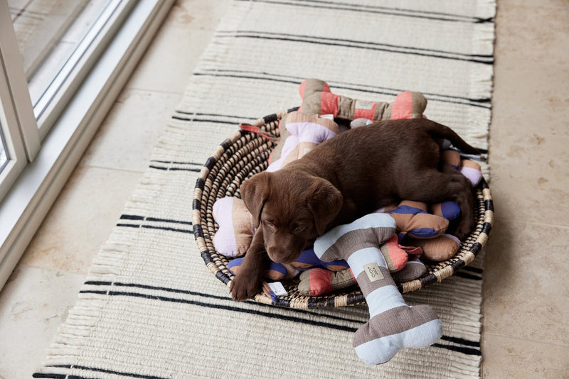 media image for ashi dog toy cherry red taupe 7 285