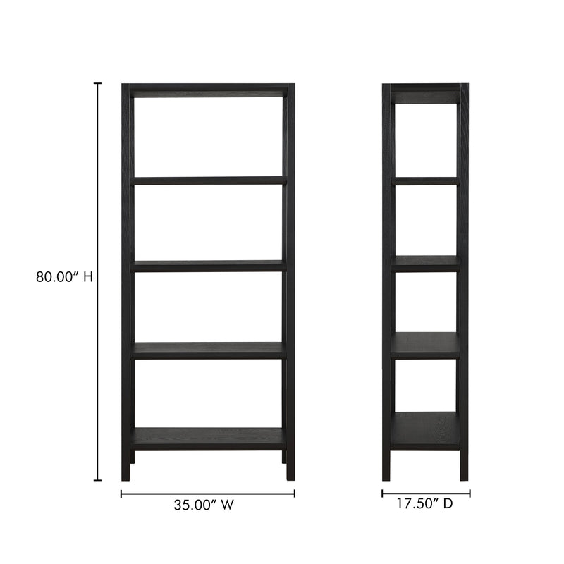media image for Nolan Bookcase Moes Home Collection Mhc Bc 1141 02 7 237