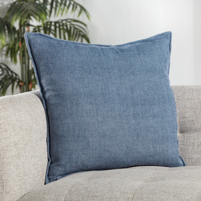 media image for Burbank Blanche Reversible Blue Pillow 4 259