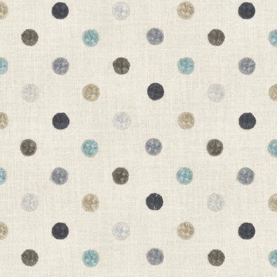 product image of Sample Buttons Fabric in Blue/Taupe 576