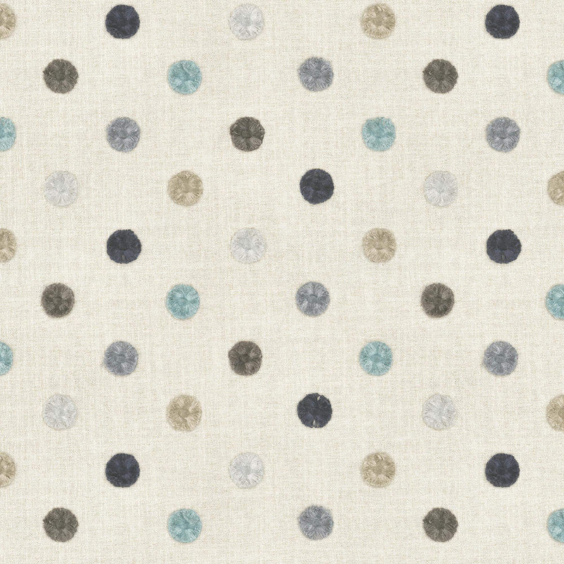 media image for Sample Buttons Fabric in Blue/Taupe 262