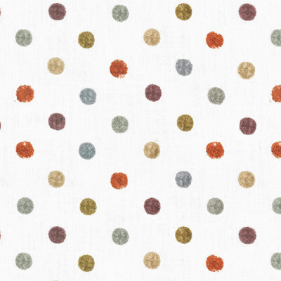 product image of Sample Buttons Fabric in Blue/Orange/Purple 568