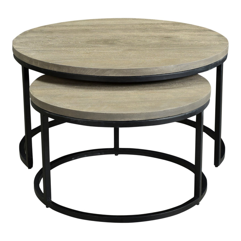 media image for Drey Round Nesting Coffee Tables Set Of 2 2 223