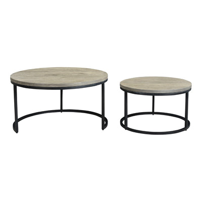 product image for Drey Round Nesting Coffee Tables Set Of 2 4 47