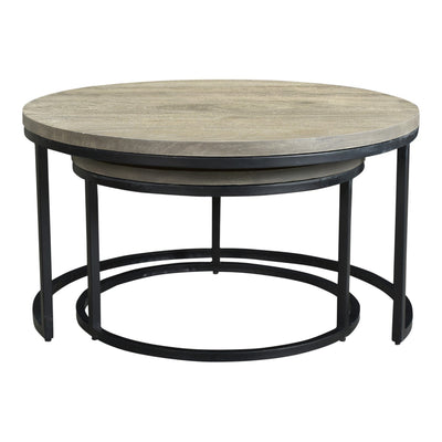 product image for Drey Round Nesting Coffee Tables Set Of 2 1 13
