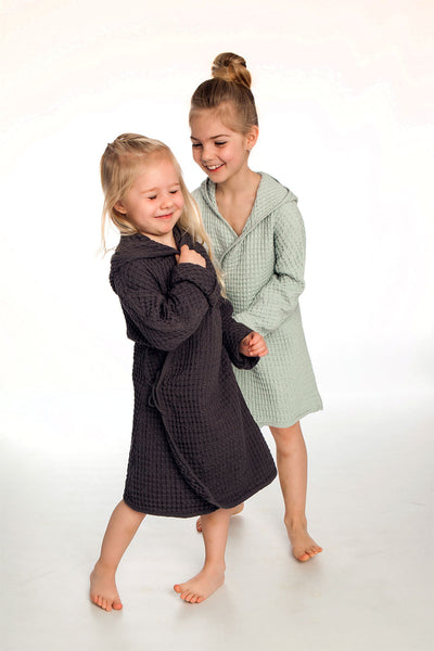 product image for big waffle junior bathrobe in multiple colors design by the organic company 13 77