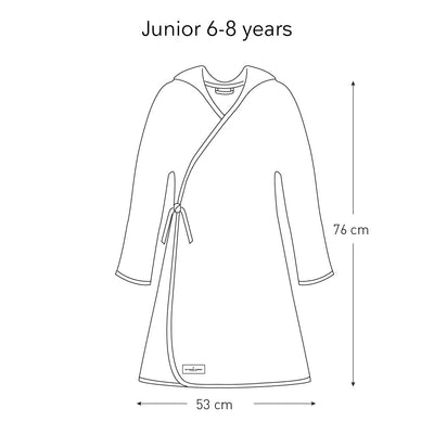 product image for big waffle junior bathrobe in multiple colors design by the organic company 9 54