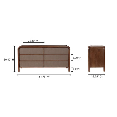 product image for Rye 6 Drawer Dresser Moes Home Collection Mhc Bz 1144 03 10 58