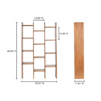 product image for Orson Bookcase Moes Home Collection Mhc Bz 1158 03 9 45