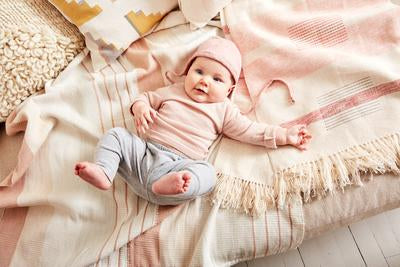 product image for Baby Pantelho Blanket in Peach & Sage by Minna 43