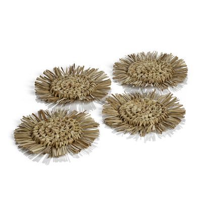 product image of Balmy Pandan Fringed Coasters, Set of 4 538