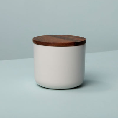 product image for stoneware container with acacia lid 4 1