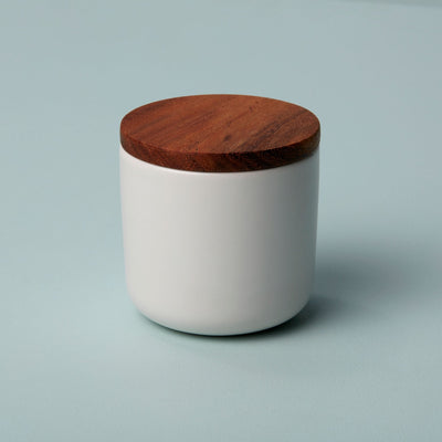 product image for stoneware container with acacia lid 5 23
