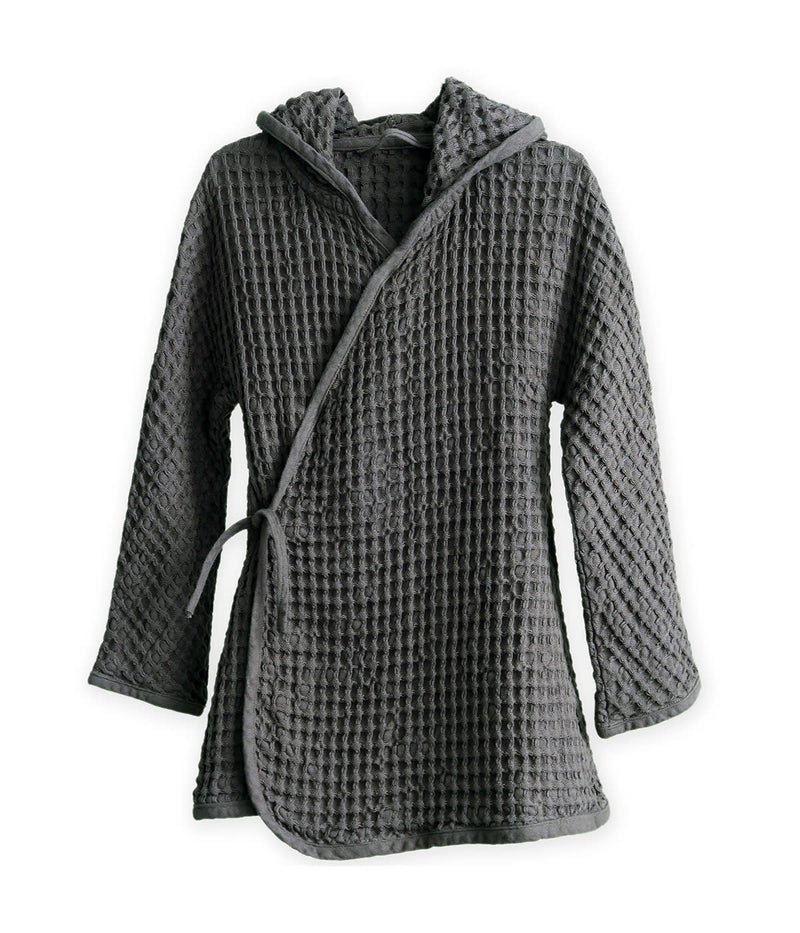 media image for big waffle junior bathrobe in multiple colors design by the organic company 1 274