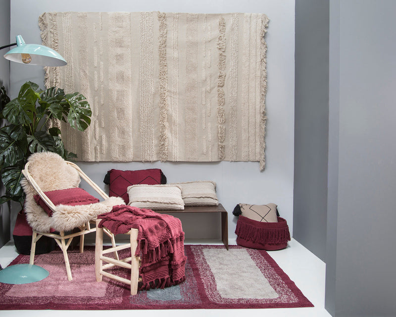 media image for air washable rug in natural in multiple sizes design by lorena canals 32 24