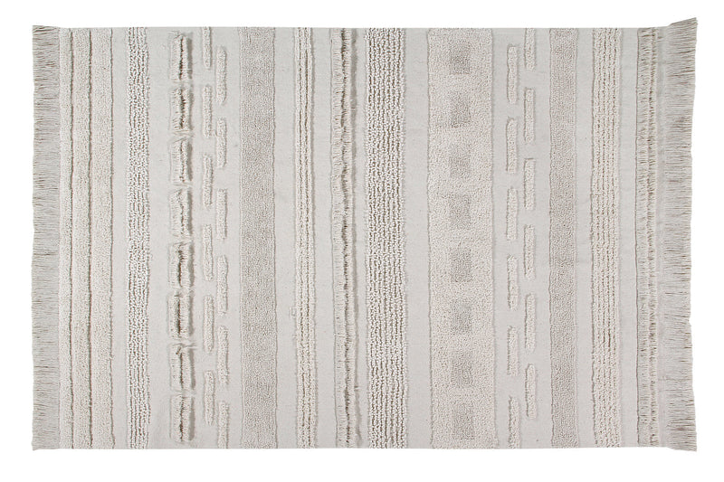 media image for air washable rug in natural in multiple sizes design by lorena canals 21 232